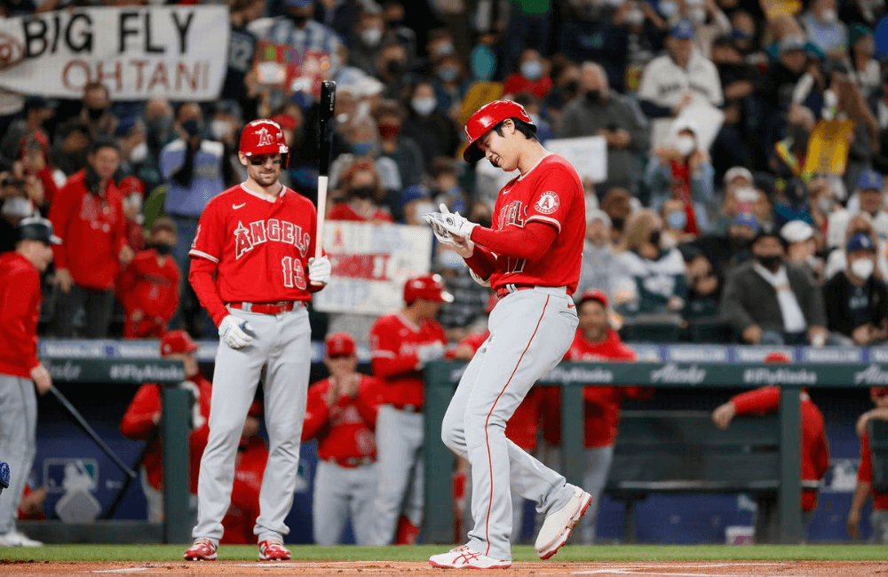  Shohei Ohtani conectó el cuadrangular nro. 46 de las Grandes Ligas. 