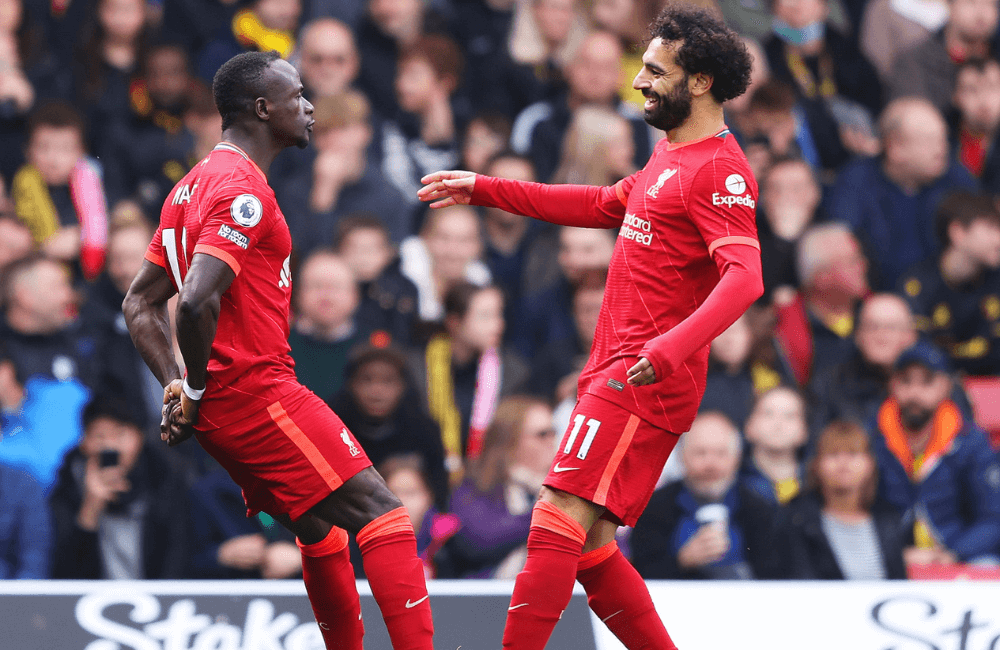 Mané y Salah sumaron en la goleada de los Reds.