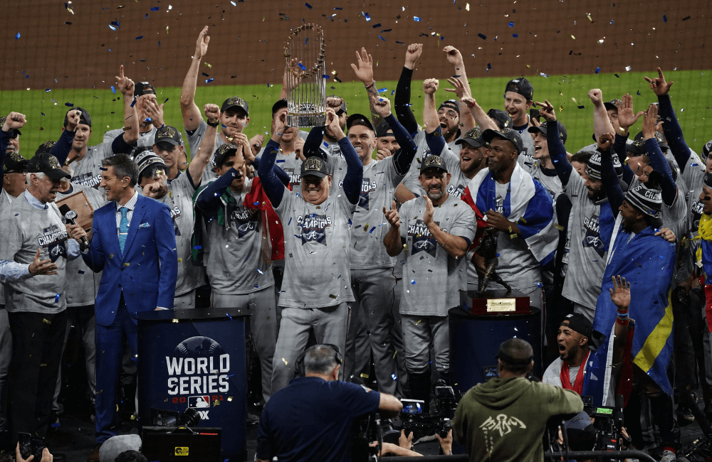 Bravos de Atlanta campeones de la Serie Mundial.