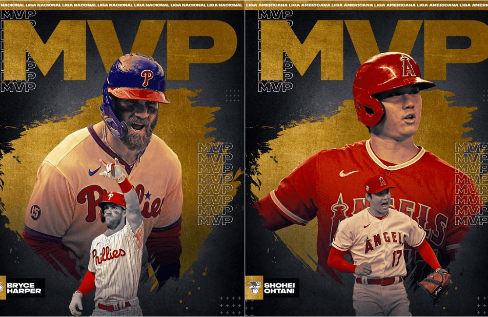 Harper y Ohtani los más valiosos de la MLB.