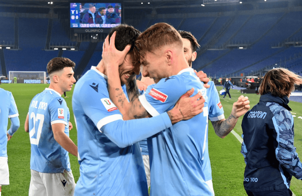 Ciro Immobile aseguró el pase de la Lazio en la Copa Italia.