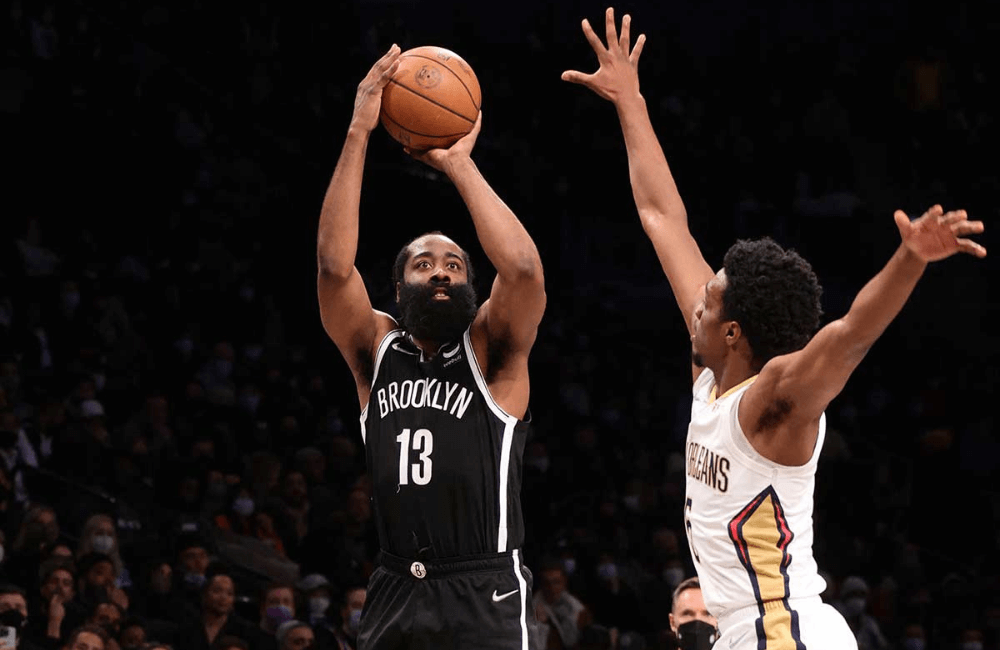 James Harden quió la victoria de los Brooklyn Nets.