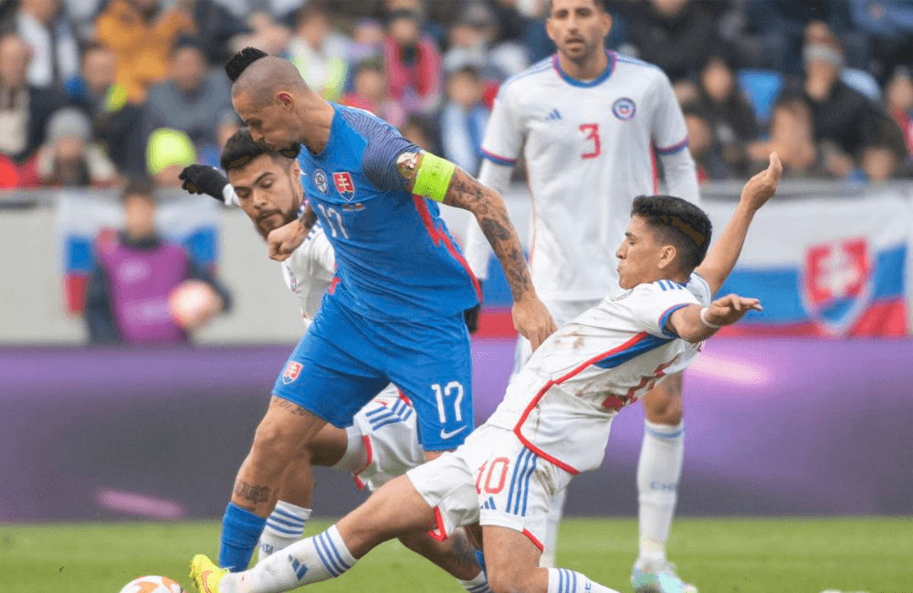 Chile igualó 0-0 ante Eslovaquia en el amistoso internacional.