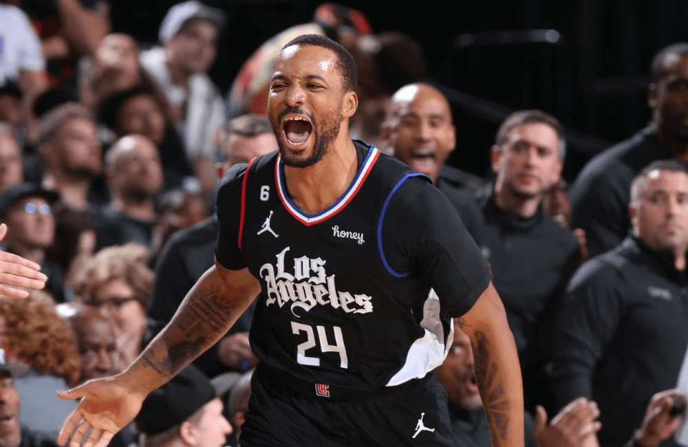 Norman Powell fue valioso en la remontada de los Clippers.