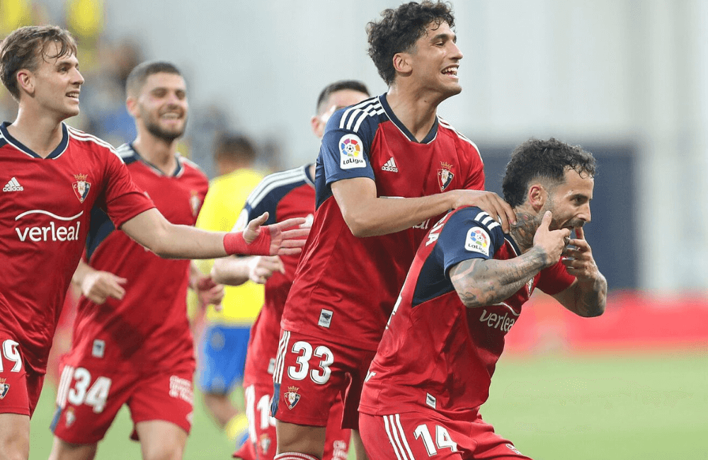 Osasuna venció por la mínima al Cádiz.