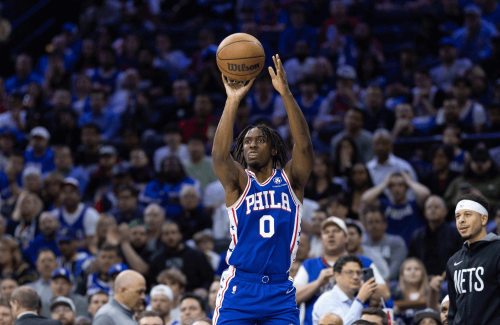 Tyrese Maxey fue el máximo anotador en la victoria de Philadelphia.