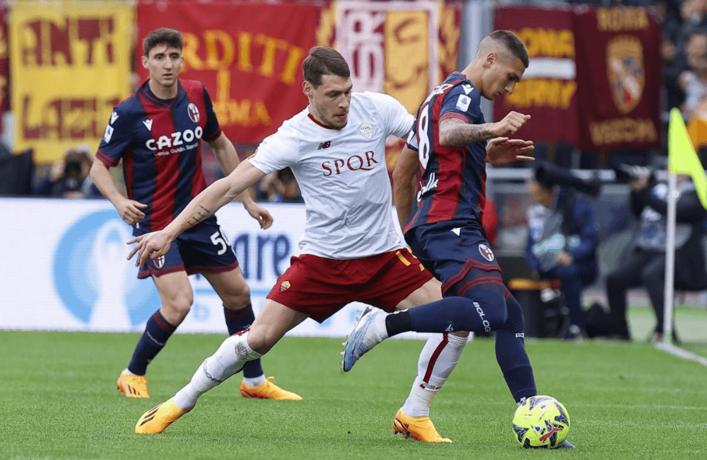 Bologna y Roma empataron sin goles en un partido bastante discreto.