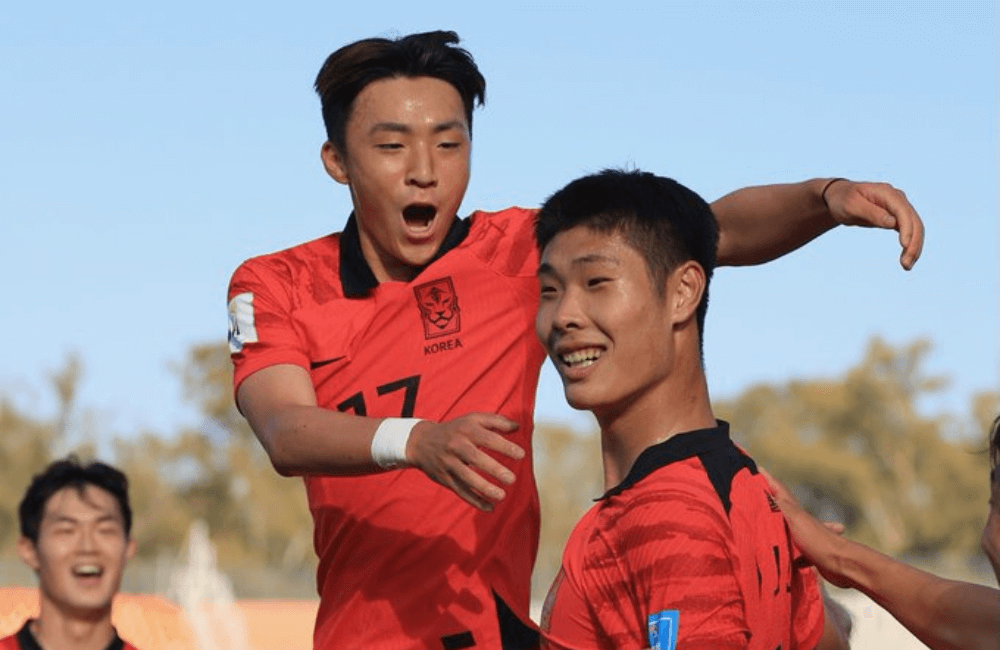 Corea del Sur derrotó a Francia 1-2 en el Mundial de Fútbol Sub 20.