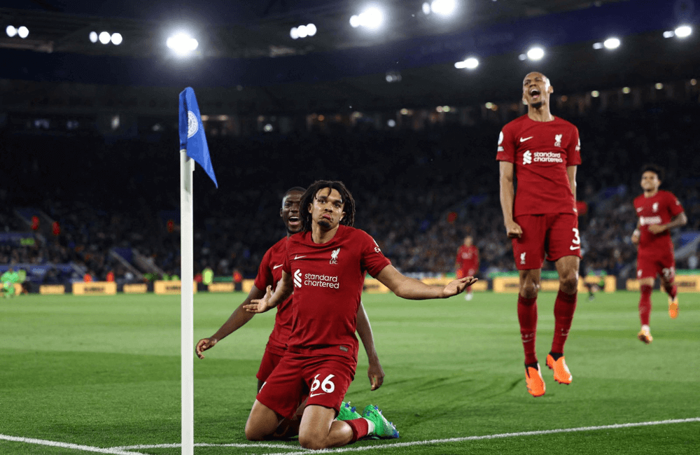 Liverpool goleó como visitante al Leicester City en el King Power Stadium.