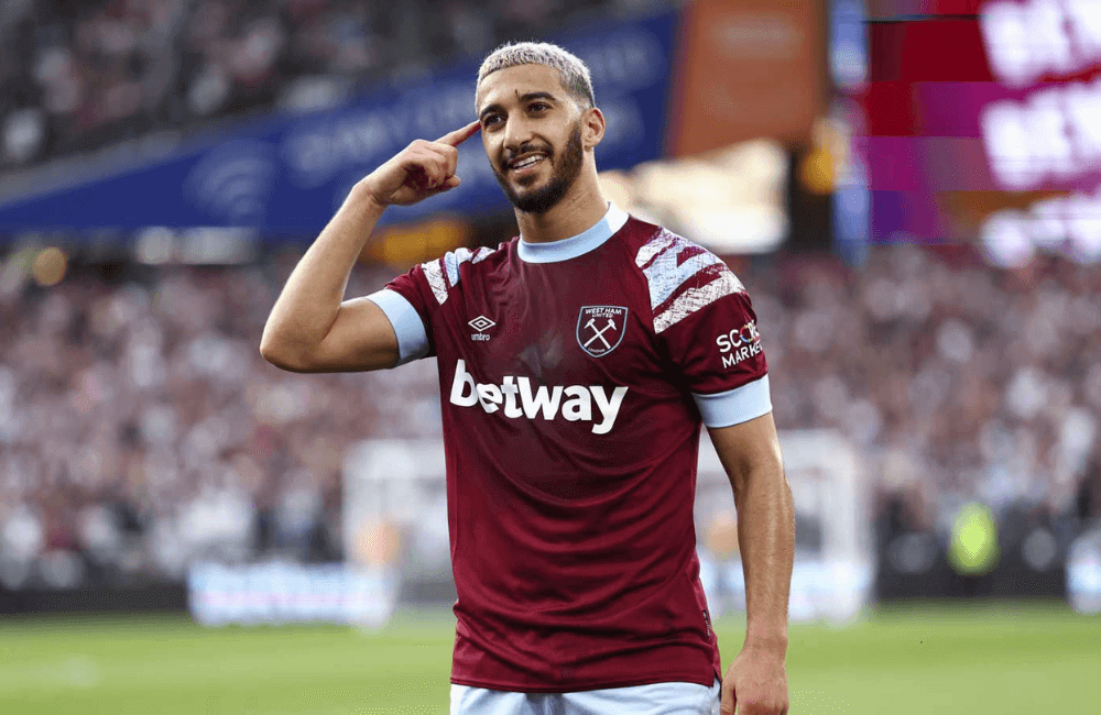 Said Benrahma marcó el gol del triunfo de West Ham.