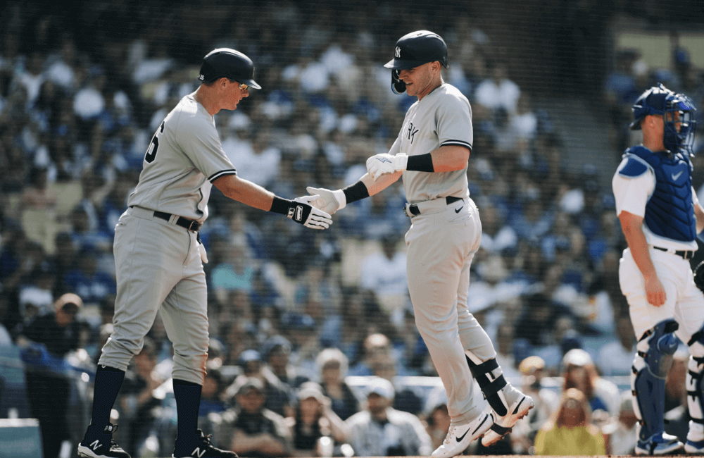 Jake Bauers se fue de 3-2 y conectó 2 cuadrangulares en el triunfo de los Yankees ante Los Dodgers.