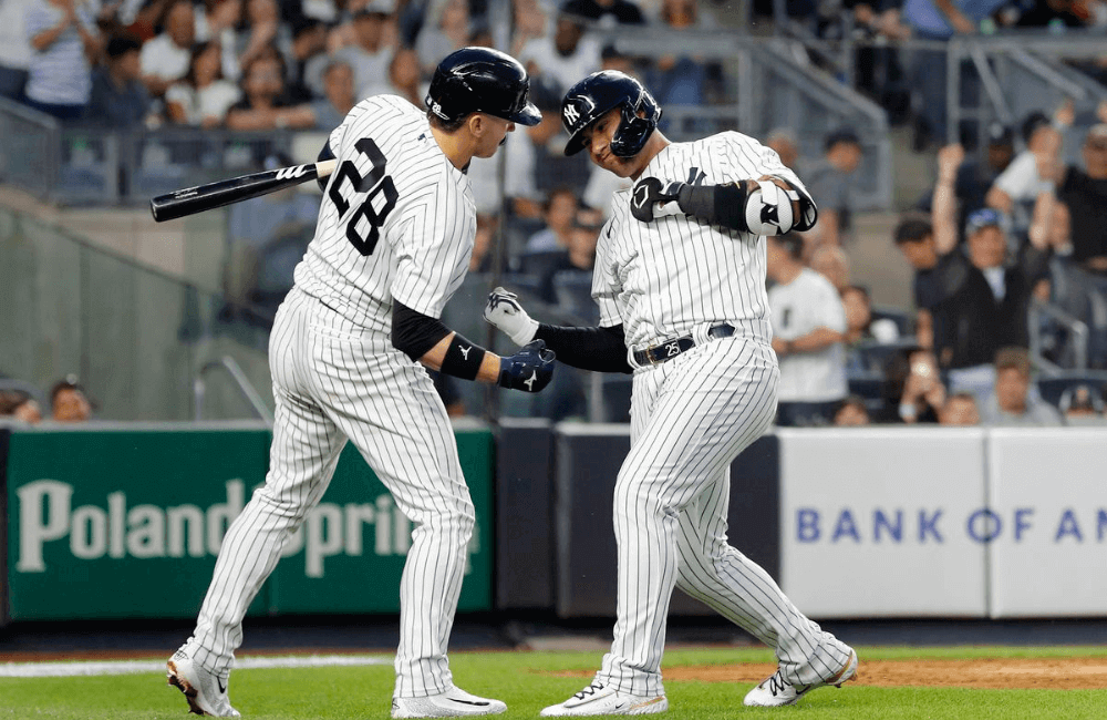 Gleyber Torres conectó su 11mo jonrón de la campaña con los Yankees.