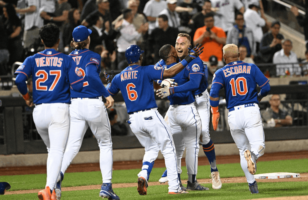 Brandon Nimmo conectó un batazo oportuno para dejar en el terreno a los Yankees.