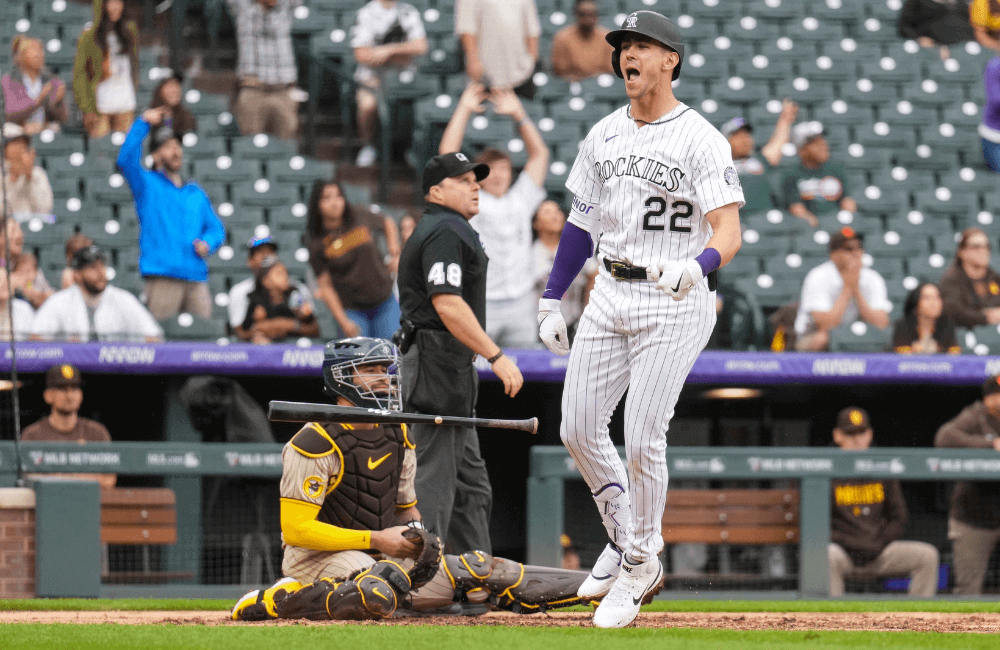 Nolan Jones conectó un cuadrangular solitario en el triunfo de Colorado.