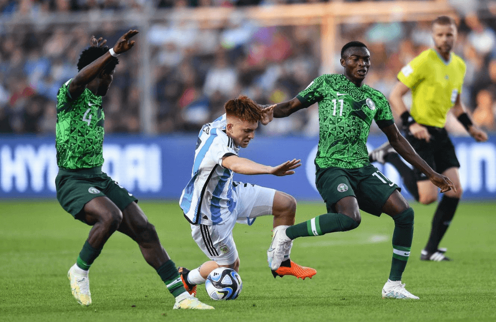 Nigeria superó a Argentina, 2 goles por 0 y avanza a los cuartos de final.