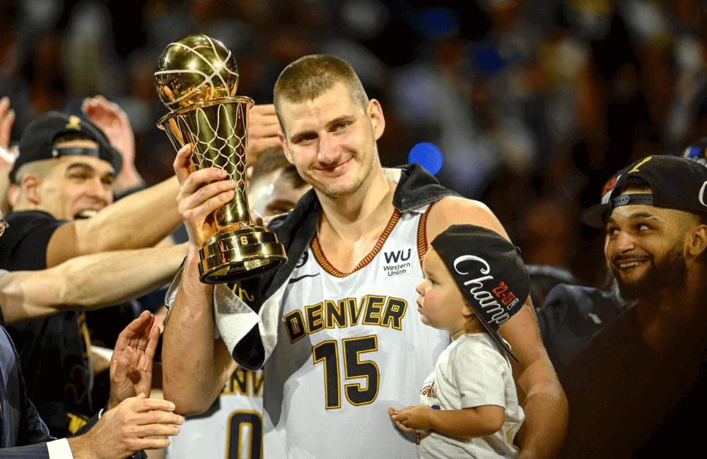 Nikola Jokic fue reconocido como el MVP de las Finales de la NBA.