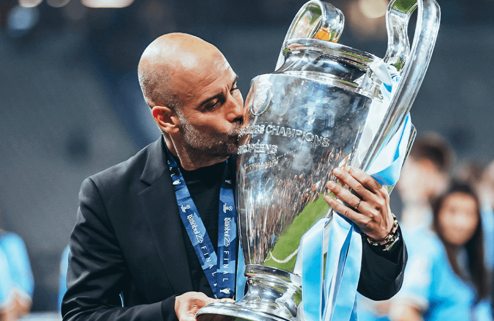 Pep Guardiola se convirtió en el único estratega en ganar 2 tripletes en la historia del fútbol.