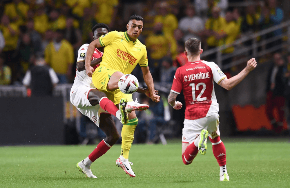 Nantes y el AS Mónaco disputaron un partidazo en la Ligue 1.