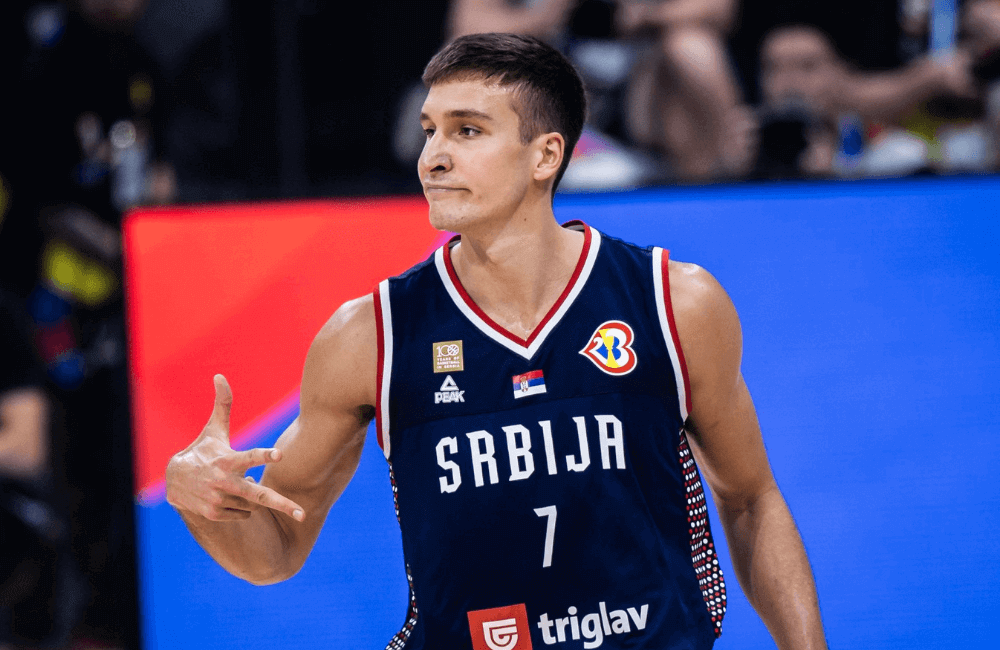 Bogdan Bogdanovic guió la clasificación de Serbia a las semifinales del Mundial de Baloncesto.