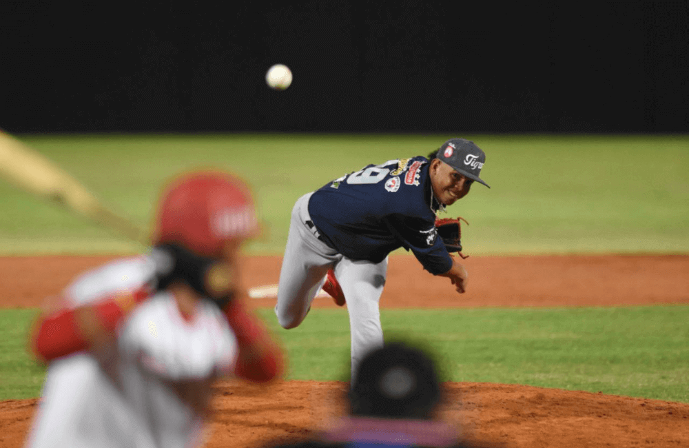 Christian Mejías trabajó 2.1 innings en blanco y ponchó a 3 bateadores en el triunfo de los Tigres de Aragua.