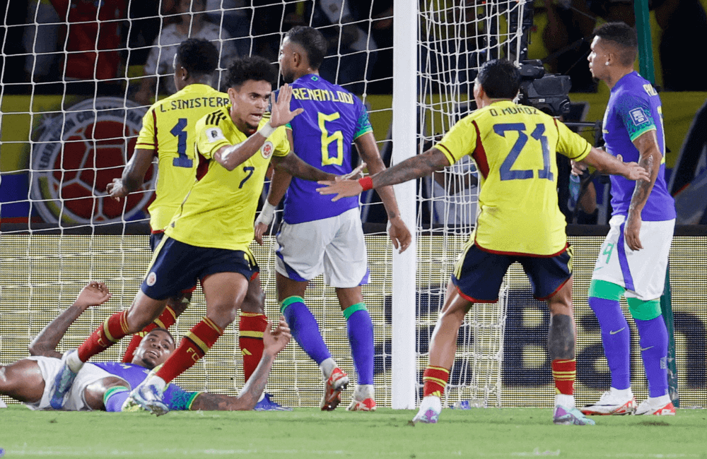 Colombia superó a Brasil en las Eliminatorias con un doblete de Luis Díaz.