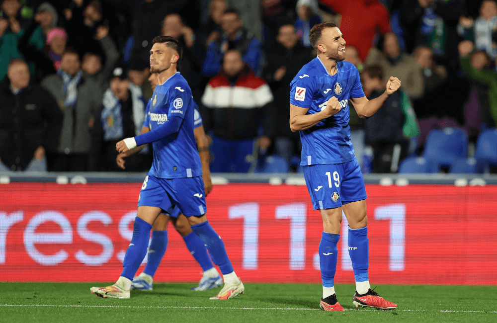 Borja Mayoral convirtió en el triunfo del Getafe ante Cádiz.