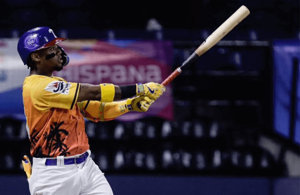 Ronald Acuña Jr tuvo una gran actuación en el triunfo de los Tiburones de La Guaira.