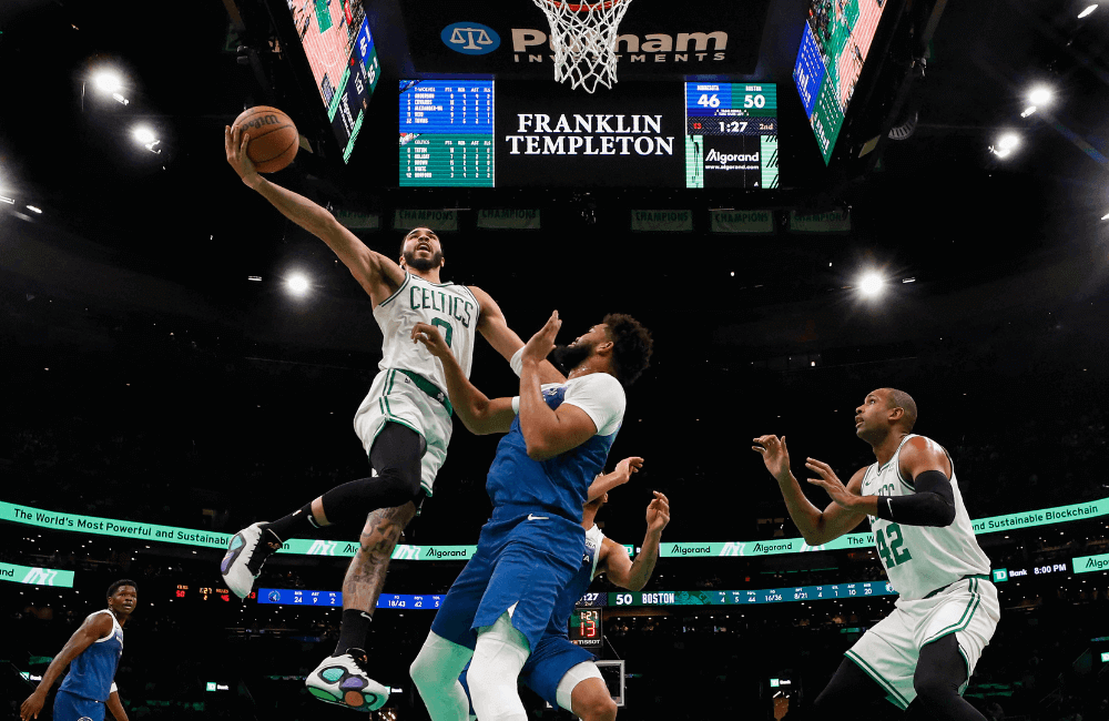 Jayson Tatum tuvo gran actuación por los Boston Celtics.