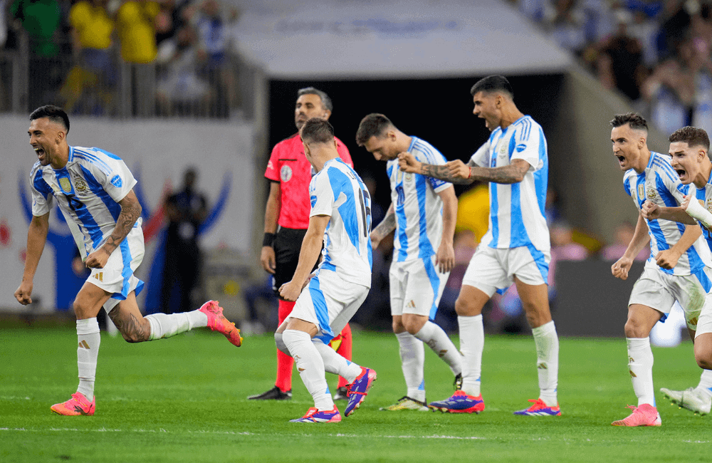 Argentina clasificó a las semifinales de la Copa América por quinta vez consecutiva.