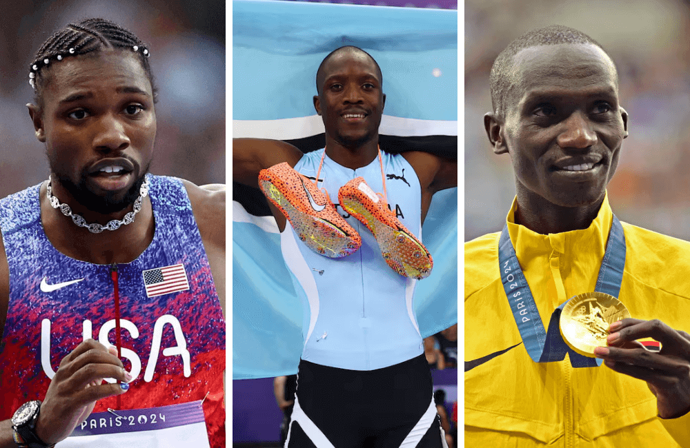 Noah Lyles, Letsile Tebogo y Joshua Cheptegei se destacaro en el atletismo masculino.