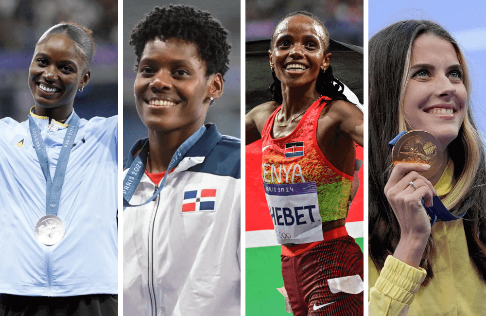 Julien Alfred, Marileidy Paulino, Beatrice Chebet y Yaroslava Mahuchikh,triunfaron en París 2024.