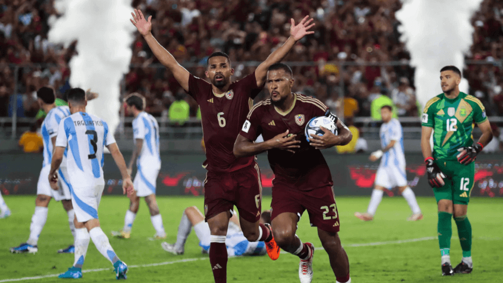 Salomón Rondón rescató el empate de Venezuela ante Argentina en Fecha 9 de las Eliminatorias Sudamericanas.